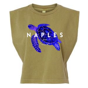 Naples Florida Sea Turtle Scuba Dive Retro Vacation Beach Garment-Dyed Women's Muscle Tee