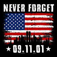 Never Forget September 11 2001 Memorial Day American Flag City Backpack