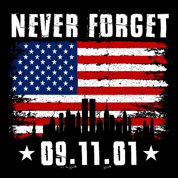 Never Forget September 11 2001 Memorial Day American Flag City Backpack