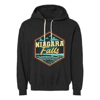 Niagara Falls Souvenir Gift Matching Last Minute Meaningful Gift Garment-Dyed Fleece Hoodie