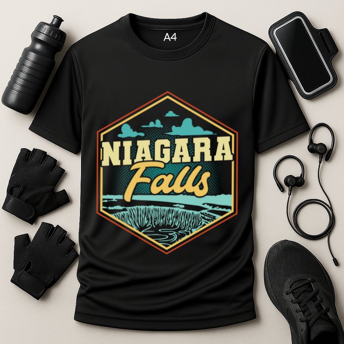 Niagara Falls Souvenir Gift Matching Last Minute Meaningful Gift Cooling Performance Crew T-Shirt