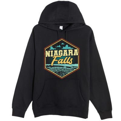 Niagara Falls Souvenir Gift Matching Last Minute Meaningful Gift Premium Pullover Hoodie