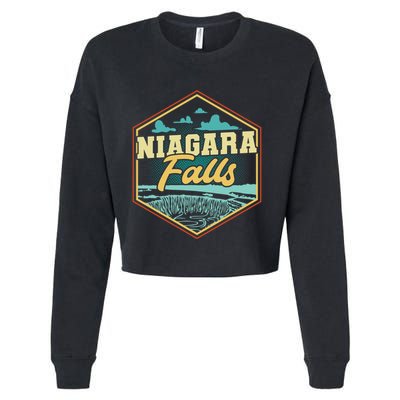 Niagara Falls Souvenir Gift Matching Last Minute Meaningful Gift Cropped Pullover Crew