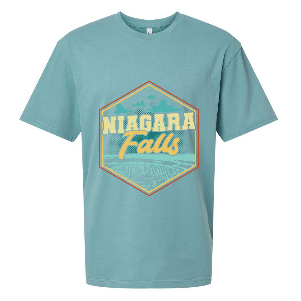 Niagara Falls Souvenir Gift Matching Last Minute Meaningful Gift Sueded Cloud Jersey T-Shirt