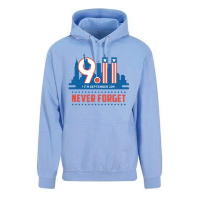 Never Forget September 11 2001 Memorial Day American Flag Patriot Day Unisex Surf Hoodie