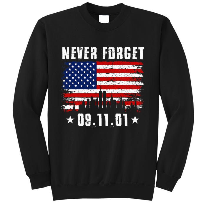 Never Forget September 11 2001 Memorial Day American Flag Sweatshirt