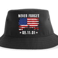 Never Forget September 11 2001 Memorial Day American Flag Sustainable Bucket Hat