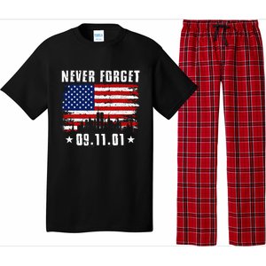 Never Forget September 11 2001 Memorial Day American Flag Pajama Set