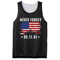 Never Forget September 11 2001 Memorial Day American Flag Mesh Reversible Basketball Jersey Tank