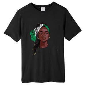 Nigerian Flag Souvenirs Products Uniform For Women Nigeria Tall Fusion ChromaSoft Performance T-Shirt