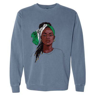 Nigerian Flag Souvenirs Products Uniform For Women Nigeria Garment-Dyed Sweatshirt