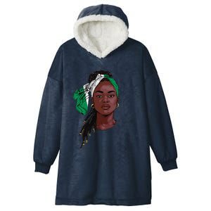 Nigerian Flag Souvenirs Products Uniform For Women Nigeria Hooded Wearable Blanket