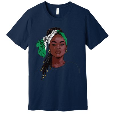 Nigerian Flag Souvenirs Products Uniform For Women Nigeria Premium T-Shirt