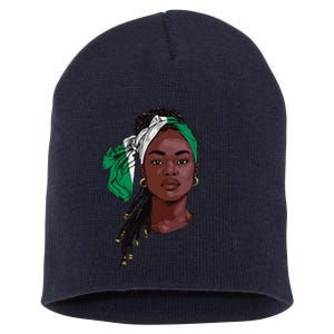 Nigerian Flag Souvenirs Products Uniform For Women Nigeria Short Acrylic Beanie