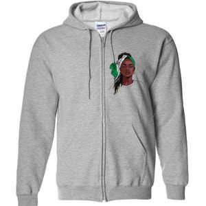 Nigerian Flag Souvenirs Products Uniform For Women Nigeria Full Zip Hoodie