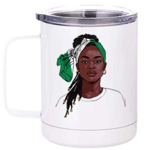 Nigerian Flag Souvenirs Products Uniform For Women Nigeria 12 oz Stainless Steel Tumbler Cup