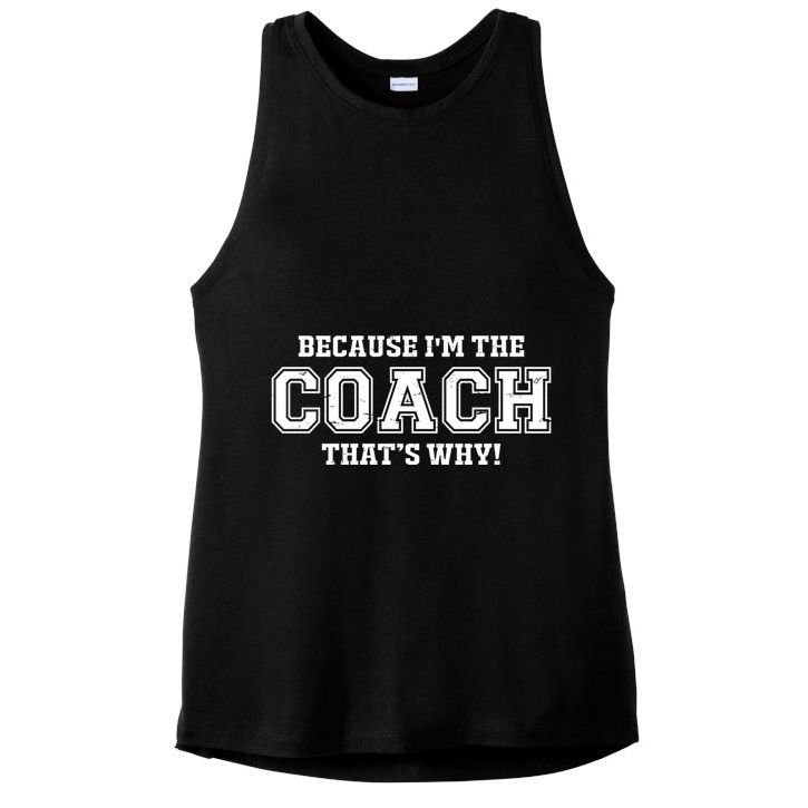 Novelty For Sports Coaches Hooded Great Gift Ladies PosiCharge Tri-Blend Wicking Tank