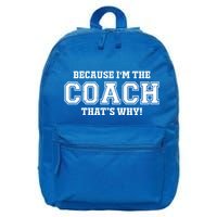 Novelty For Sports Coaches Hooded Great Gift 16 in Basic Backpack