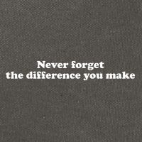 Never Forget The Difference You Make Mental Health Cotton Canvas Backpack