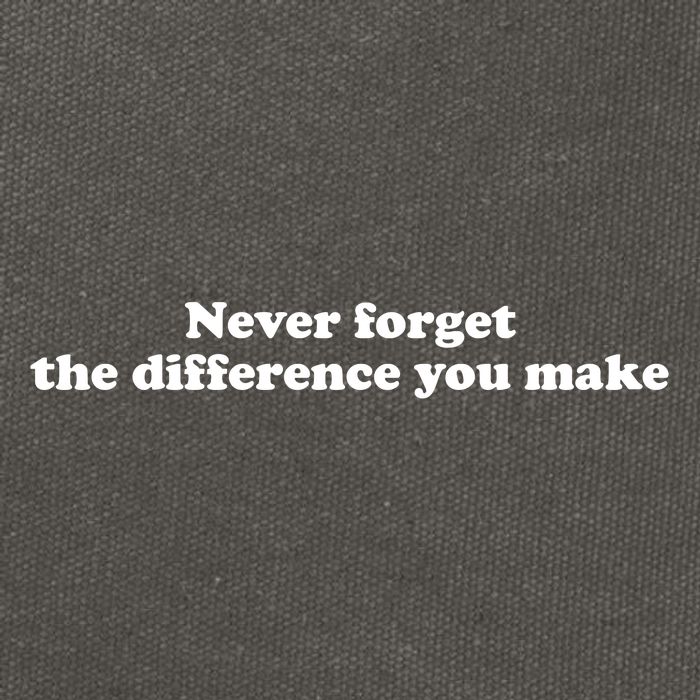 Never Forget The Difference You Make Mental Health Cotton Canvas Backpack