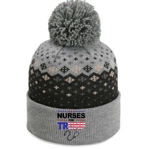 Nurses For Trump Political Election The Baniff Cuffed Pom Beanie