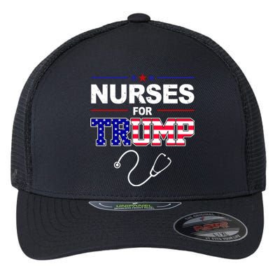 Nurses For Trump Political Election Flexfit Unipanel Trucker Cap