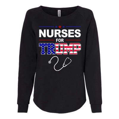 Nurses For Trump Political Election Womens California Wash Sweatshirt