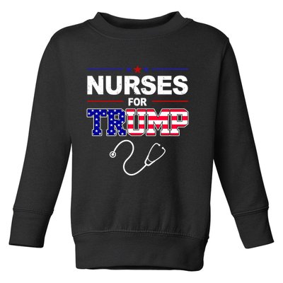 Nurses For Trump Political Election Toddler Sweatshirt