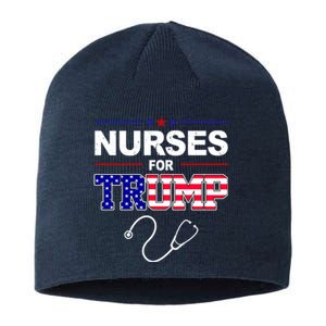 Nurses For Trump Political Election Sustainable Beanie