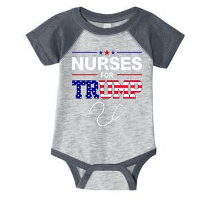 Nurses For Trump Political Election Infant Baby Jersey Bodysuit