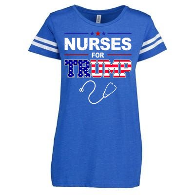 Nurses For Trump Political Election Enza Ladies Jersey Football T-Shirt