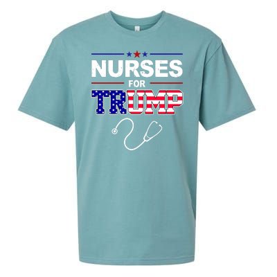 Nurses For Trump Political Election Sueded Cloud Jersey T-Shirt