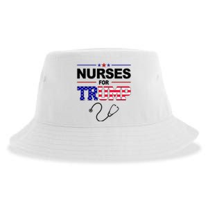 Nurses For Trump Political Election Sustainable Bucket Hat