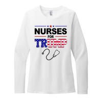 Nurses For Trump Political Election Womens CVC Long Sleeve Shirt