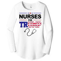 Nurses For Trump Political Election Women's Perfect Tri Tunic Long Sleeve Shirt