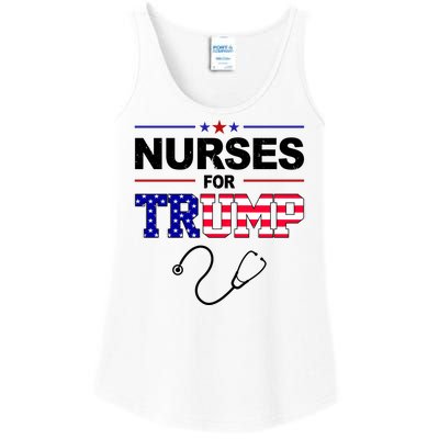 Nurses For Trump Political Election Ladies Essential Tank