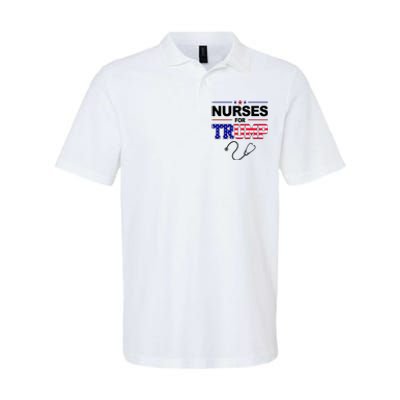 Nurses For Trump Political Election Softstyle Adult Sport Polo