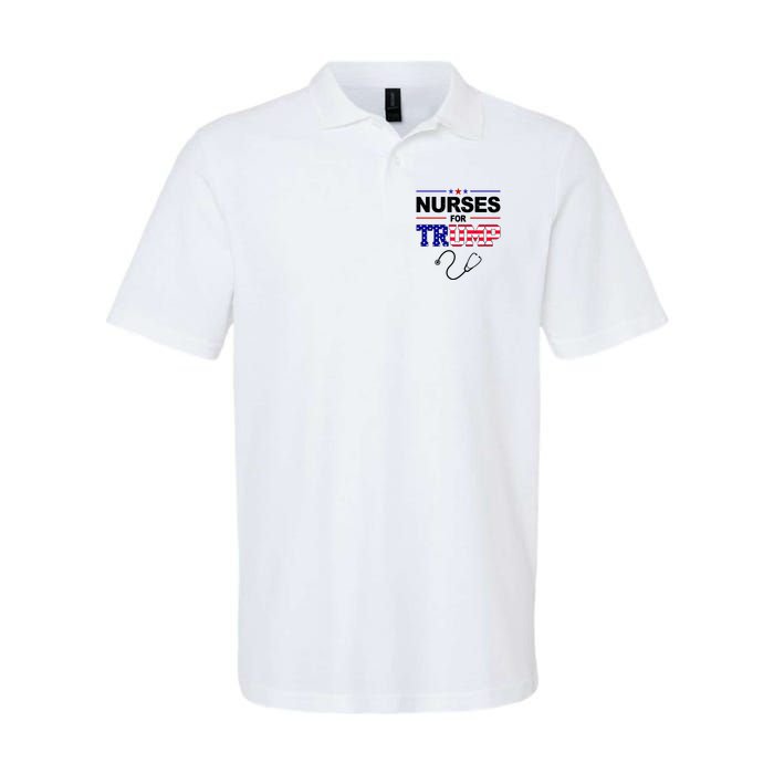 Nurses For Trump Political Election Softstyle Adult Sport Polo