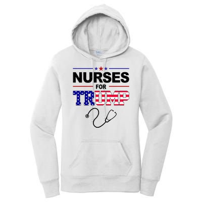 Nurses For Trump Political Election Women's Pullover Hoodie