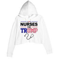 Nurses For Trump Political Election Crop Fleece Hoodie