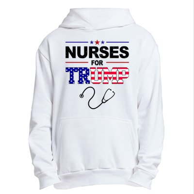 Nurses For Trump Political Election Urban Pullover Hoodie