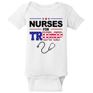 Nurses For Trump Political Election Baby Bodysuit