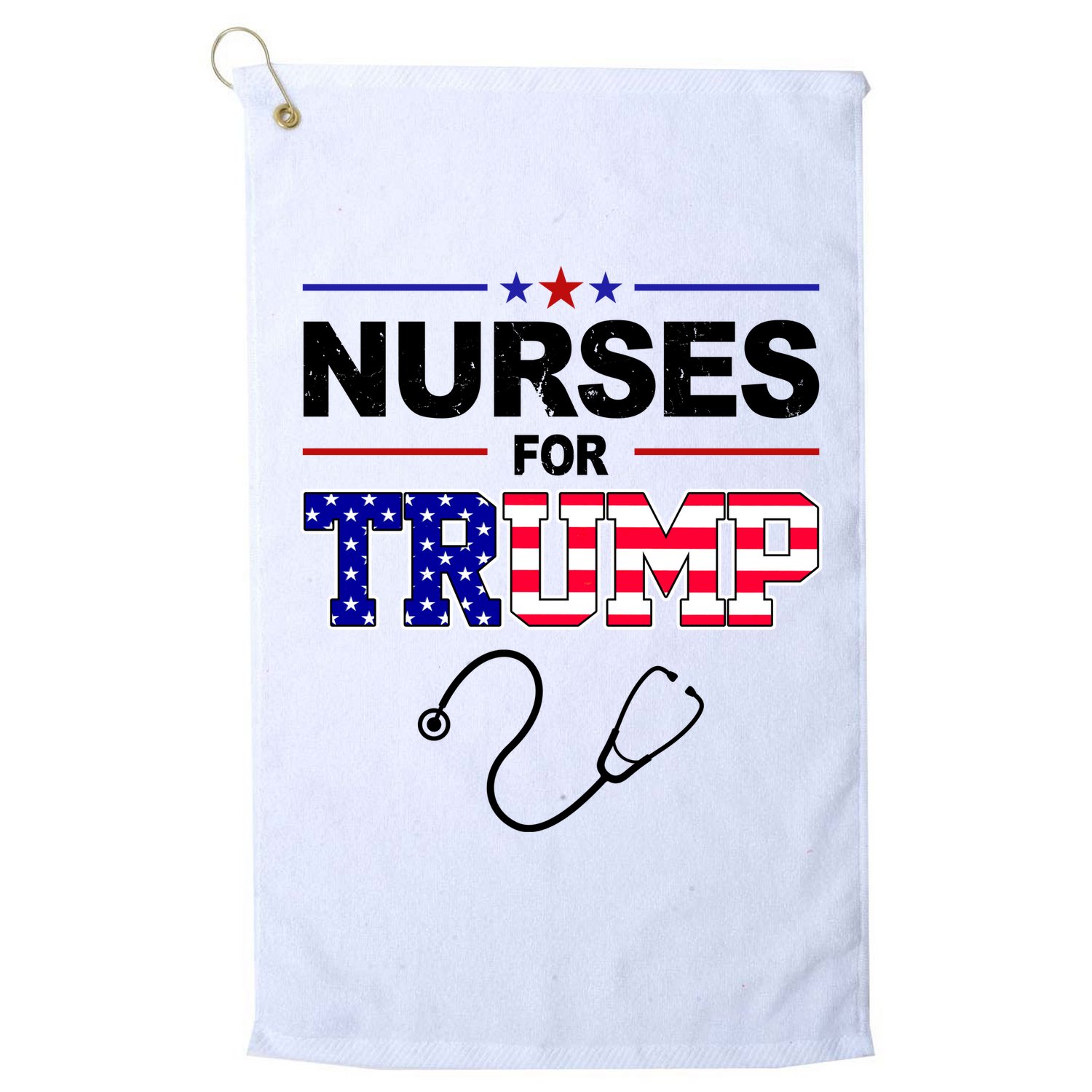 Nurses For Trump Political Election Golf Towel