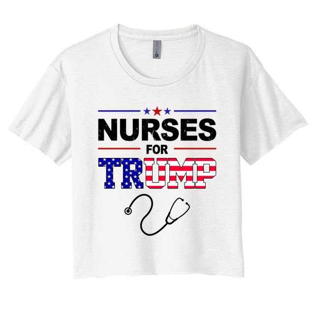 Nurses For Trump Political Election Crop Top