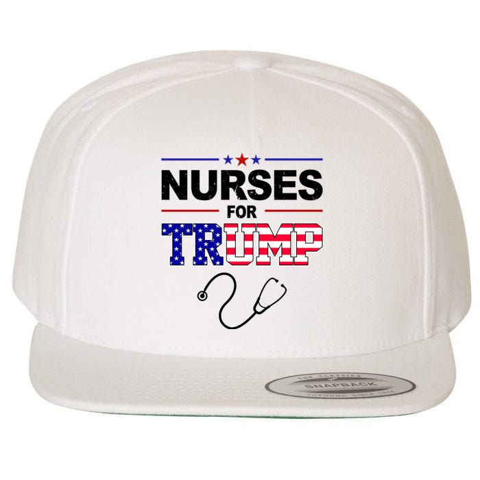 Nurses For Trump Political Election Wool Snapback Cap