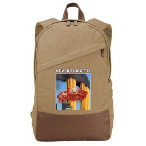 Never Forgetti Tee For Man And Women Never Forgetti Cotton Canvas Backpack