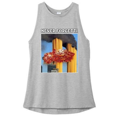 Never Forgetti Tee For Man And Women Never Forgetti Ladies PosiCharge Tri-Blend Wicking Tank