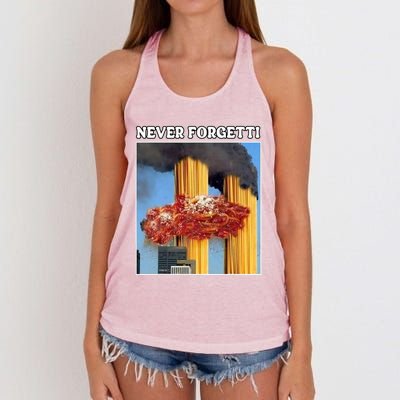 Never Forgetti Tee For Man And Women Never Forgetti Women's Knotted Racerback Tank