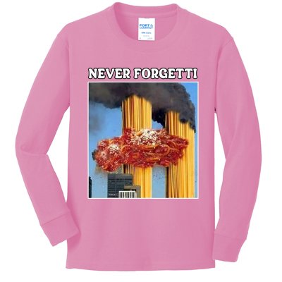 Never Forgetti Tee For Man And Women Never Forgetti Kids Long Sleeve Shirt