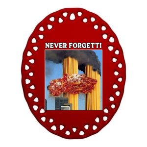 Never Forgetti Tee For Man And Women Never Forgetti Ceramic Oval Ornament